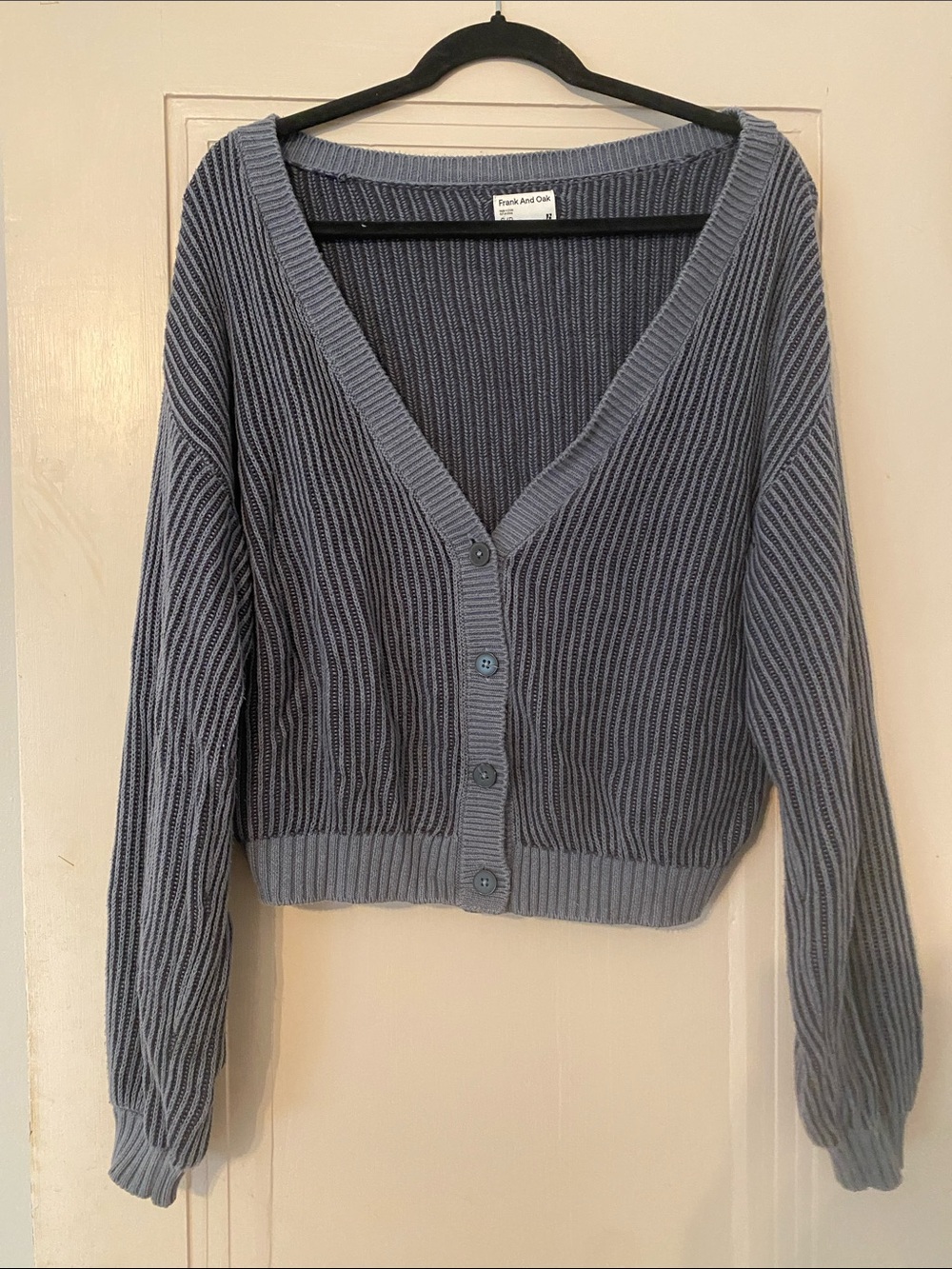 Frank And Oak Slouchy Ribbed Cardigan Size Small